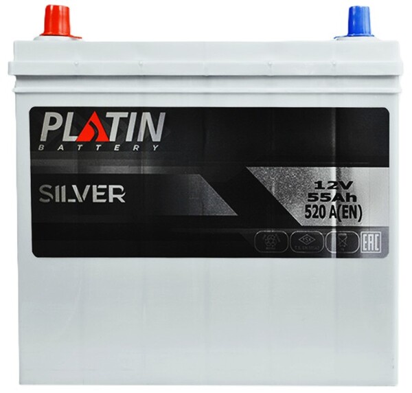 55Ah Asia PLATIN Silver SMF (+/-) (1) 520EN. Фото 2