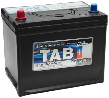 70Ah Asia TAB POLAR S (+/-) (1) 700EN
