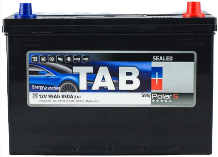 95Ah Asia TAB POLAR S (-/+) (0) 850EN