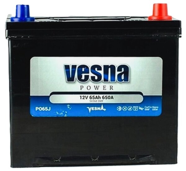 65Ah Asia VESNA Power (-/+) (0) 650EN