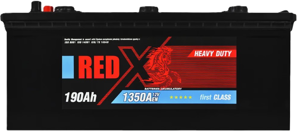 190Ah Truck RED-X (+/-) (1) 1 350EN
