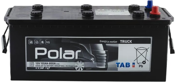 135Ah Truck TAB Polar (+/-) (1) 850EN