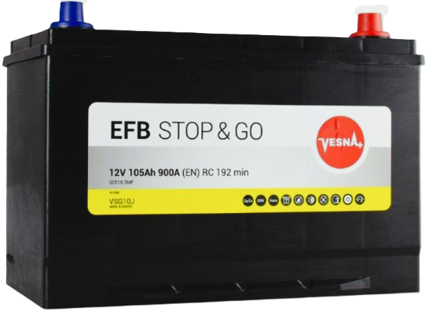 105Ah Asia VESNA EFB (-/+) (0) 900EN