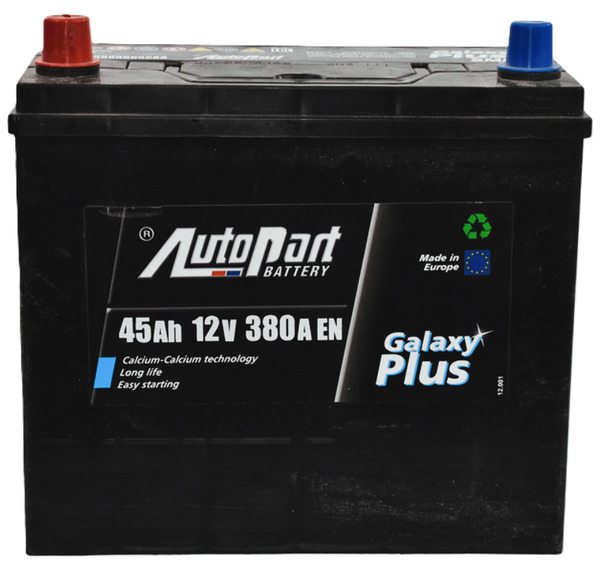 45Ah Asia AUTOPART Galaxy Plus (+/-) (1) 380EN