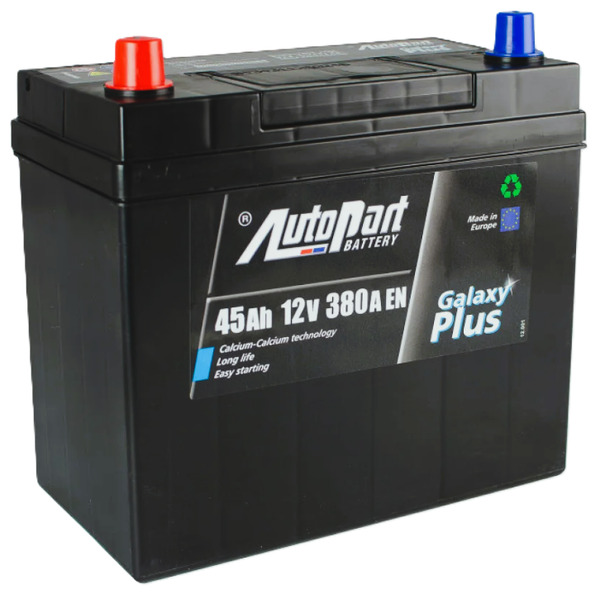 45Ah Asia AUTOPART Galaxy Plus (+/-) (1) 380EN. Фото 2