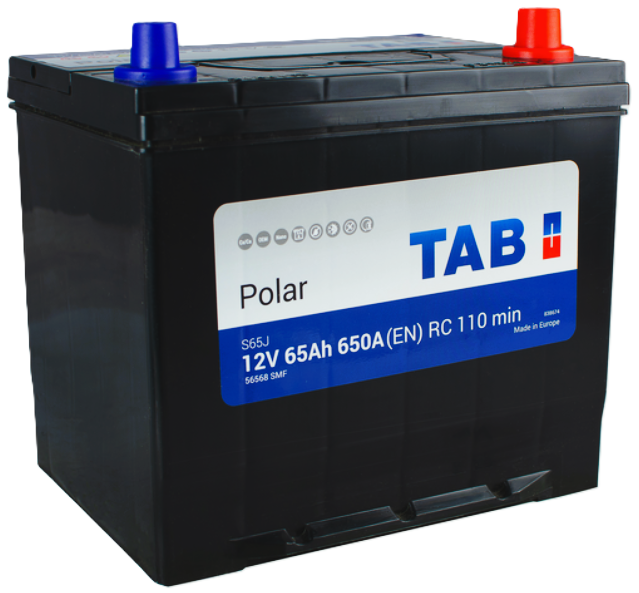65Ah Asia TAB Polar (-/+) (0) 650EN. Фото 2