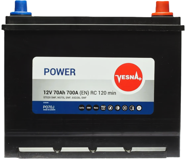70Ah Asia VESNA Power (-/+) (0) 700EN