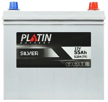 55Ah Asia PLATIN Silver (-/+) (0) 520EN. Фото 3