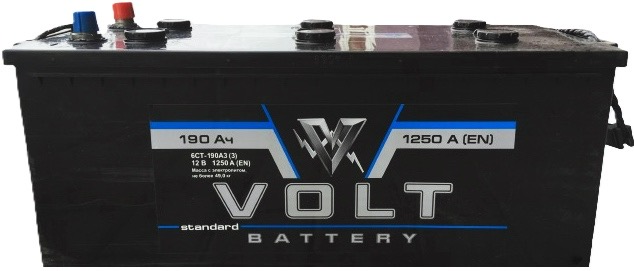 190Ah Truck VOLT standart (+/-) (1) 1 250EN