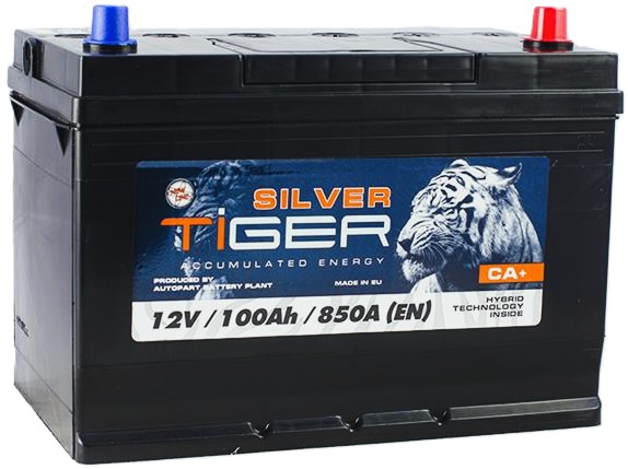 100Ah Asia TIGER SILVER (-/+) (0) 850EN