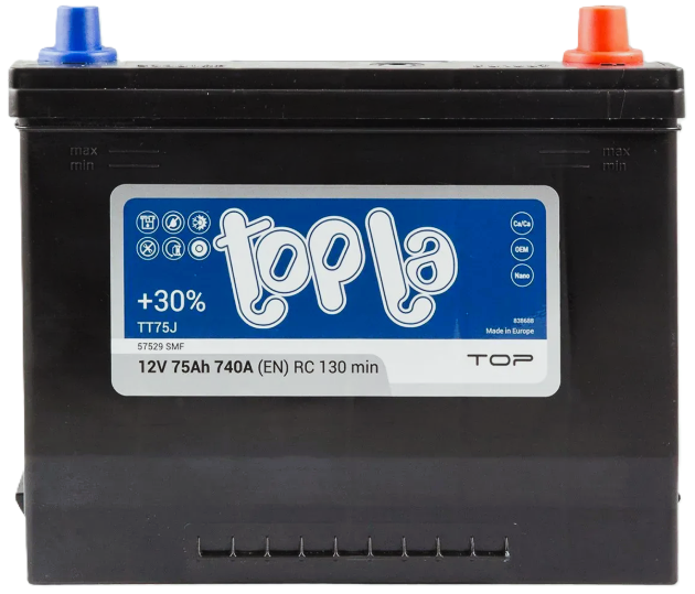 75Ah Asia TOPLA Top (-/+) (0) 740EN