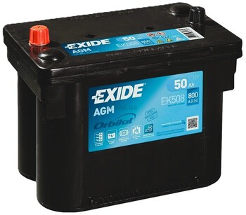 50Ah Asia EXIDE Start-and-Stop AGM (+/-) (1) 800EN 