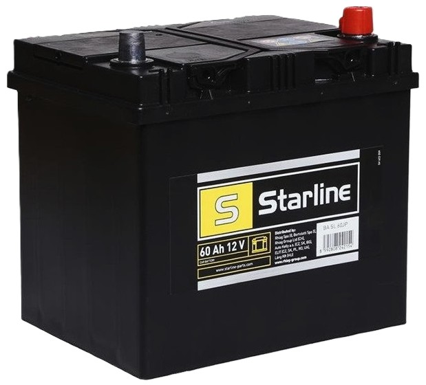 60Ah Asia STARLINE BLACK (-/+) (0) 510EN