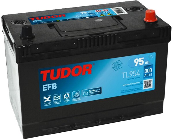 95Ah Asia TUDOR EFB (-/+) (0) 800EN