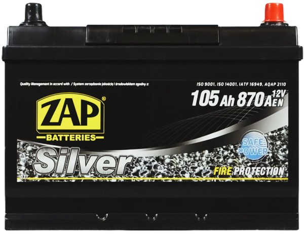 105Ah Asia ZAP Silver Calcium (-/+) (0) 870EN