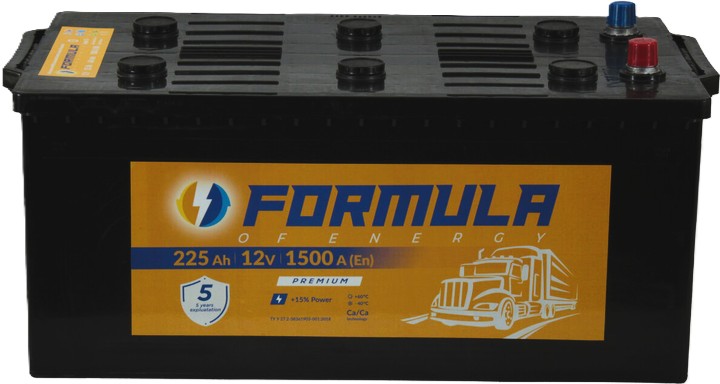 225Ah Truck FORMULA PROFESSIONAL  (+/-) (1) 1 500EN