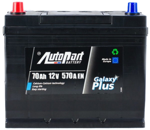 70Ah Asia AUTOPART Galaxy Plus (+/-) (1) 570EN