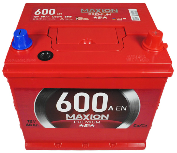 60Ah Asia MAXION Premium (-/+) (0) 600EN. Фото 2