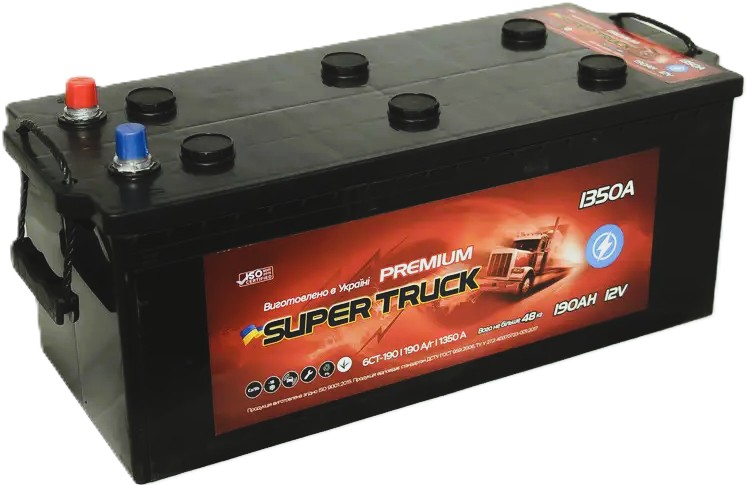 190Ah Truck Super Truck  (+/-) (1) 1 350EN
