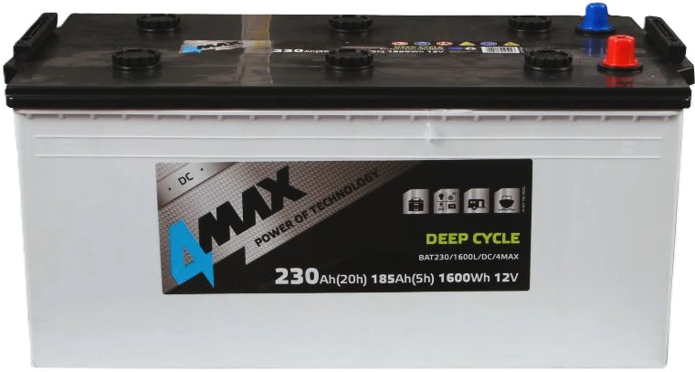 4MAX DEEP CYCLE 230EN (+/-) (1)  Стаціонарний