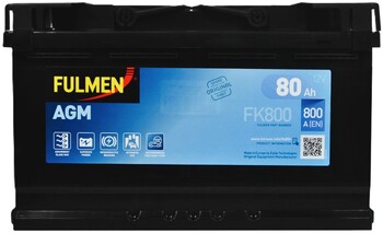 80Ah Euro FULMEN Start-Stop AGM (-/+) (0) 800EN