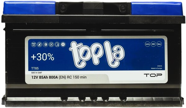 85Ah Euro TOPLA Top (-/+) (0) 800EN низький