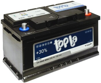 85Ah Euro TOPLA Top (-/+) (0) 800EN низький. Фото 2