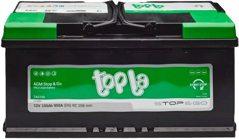 105Ah Euro TOPLA Start-Stop AGM (-/+) (0) 950EN