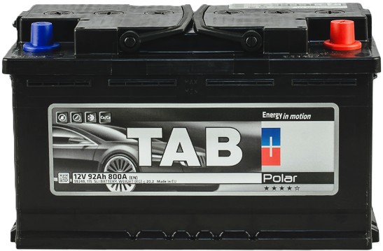 92Ah Euro TAB Polar (-/+) (0) 800EN низький