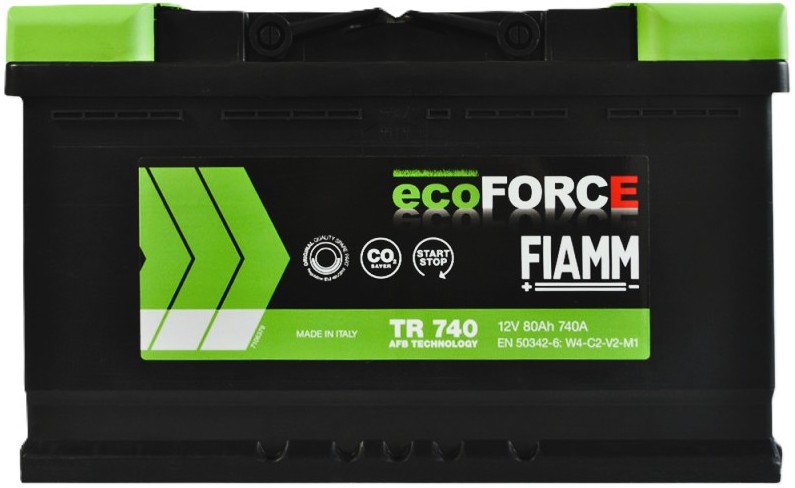 80Ah Euro FIAMM EFB (-/+) (0) 740EN низький