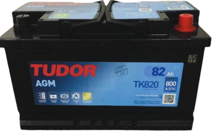 82Ah Euro TUDOR Start-Stop AGM (-/+) (0) 800EN