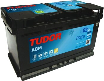 82Ah Euro TUDOR Start-Stop AGM (-/+) (0) 800EN. Фото 2