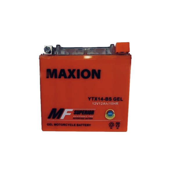 Акумулятор мотоциклетний MAXION MF SUPER 14Ah (-/+) (0) (190En) YTX14-BS