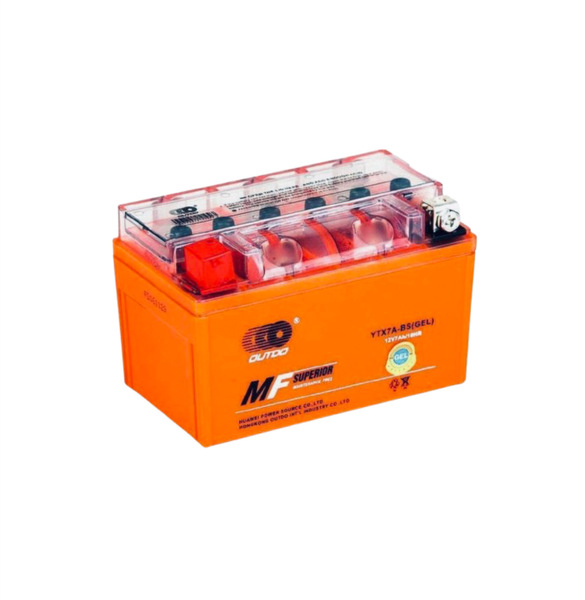 Акумулятор мотоциклетний OUTDO MF SUPER 7Ah (+/-) (1) (85En) YTX7A-BS