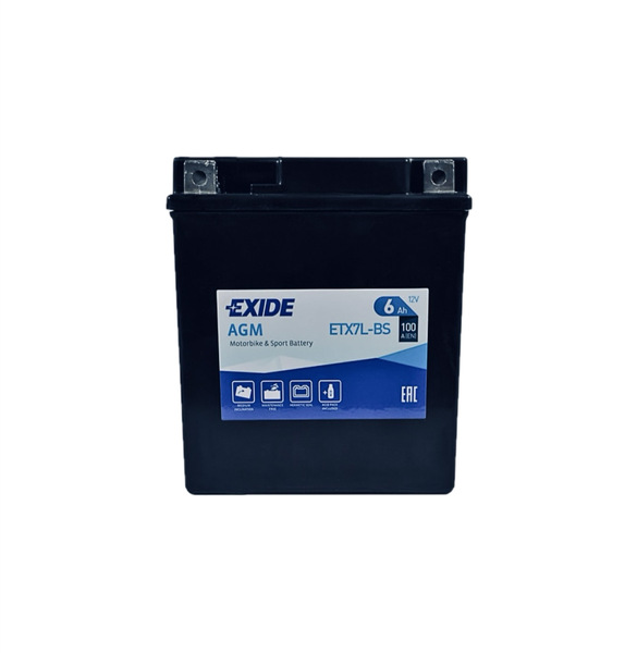 Акумулятор мотоциклетний EXIDE 6 Аh (+/-) (1) Euro