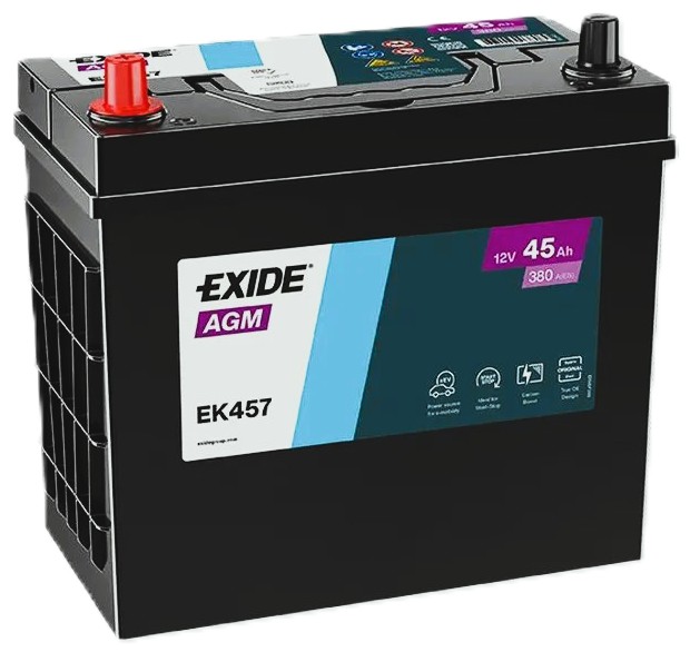 45Ah Asia EXIDE AGM (+/-) (1) 380EN