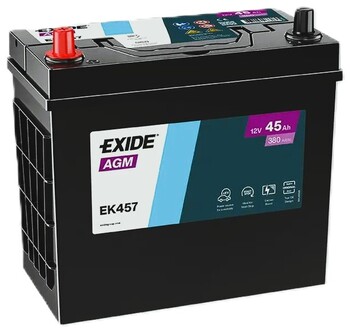 45Ah Asia EXIDE AGM (+/-) (1) 380EN