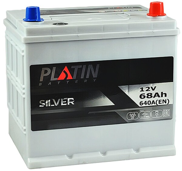 68Ah Asia PLATIN Silver SMF (-/+) (0) 640EN. Фото 2